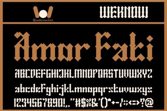 Amor Fati Font: Bold Blackletter for Modern Campaigns