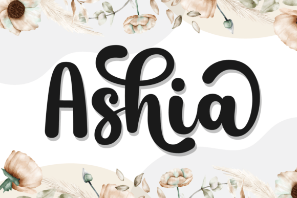 Ashia: The Script Font That Elevates Campaign Visuals