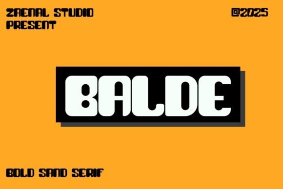 Balde: The Bold Sans Serif Font for Crafters