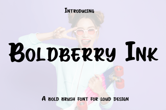 Boldberry Ink: A Bold Script Font for Web Design