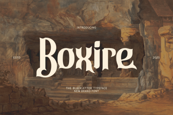 Boxire Typeface for Bold Campaign Design