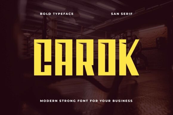 Carok Font: Bold Clarity for Modern Campaigns