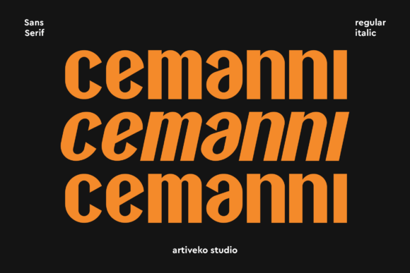 Cemanni: A Bold Sans Serif Font for Modern Web Design