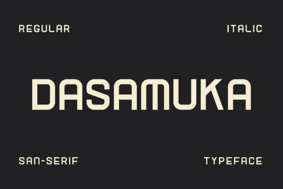 Dasamuka Typeface: Bold Sans Serif for Branding