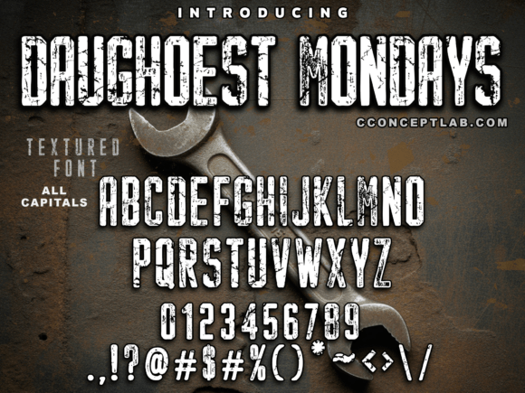 Daughoest Mondays: A Bold Serif Font for Editors