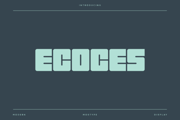 Ecosesce: A Bold Typeface for Strong Brand Identity