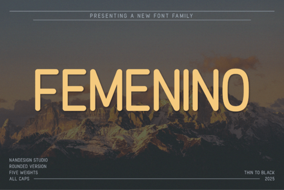 Femenino Rounded: A Bold Typeface for Modern Campaigns