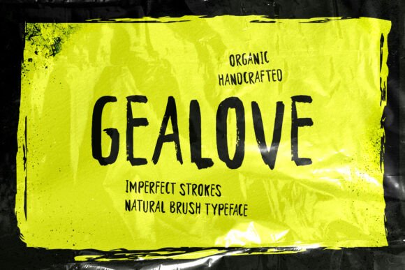 Gealove: A Bold Typeface for Editorial Design