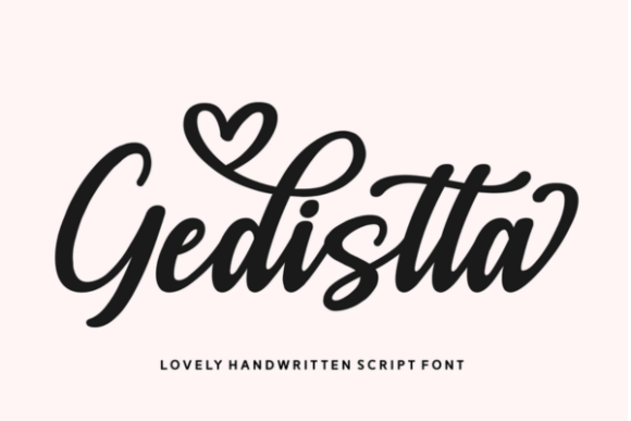 Gedistta: A Handwritten Font for Editorial Charm