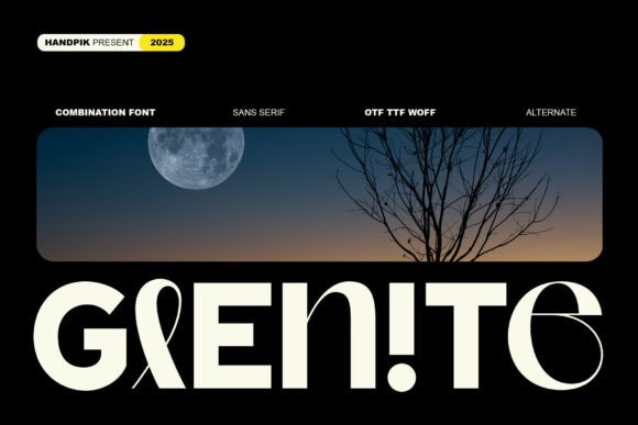 Glenite: A Modern Sans Serif Font for Digital Design