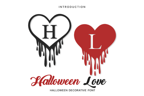Halloween Love Font for Spooky Crafts