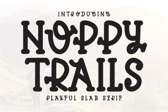 Hoppy Trails: A Playful Slab Serif Typeface for Bold Branding
