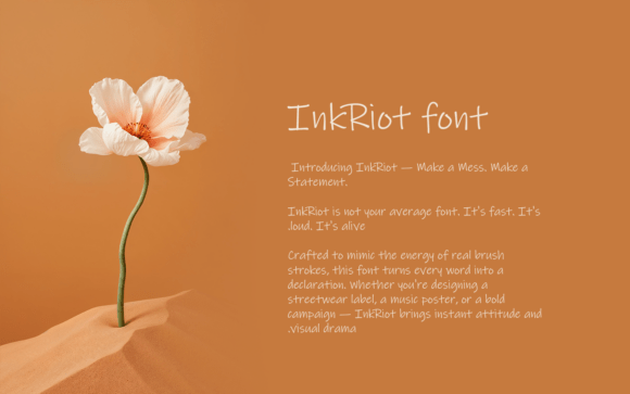 Inkriot: The Script Font That Stops the Scroll