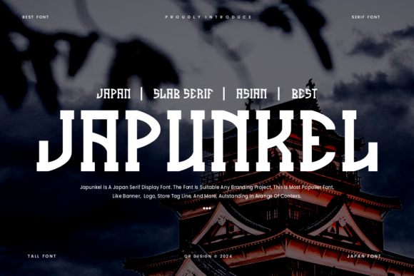 Japunkel Font: A Bold Slab Serif for Web Design
