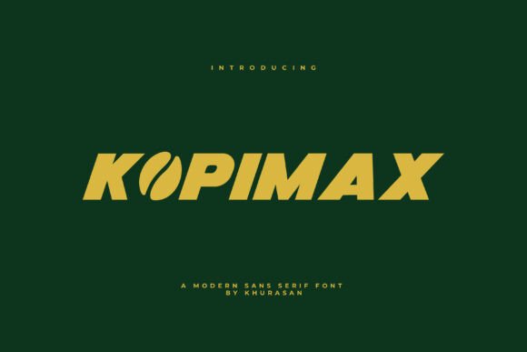 Kopimax Typeface: Bold Branding with a Twist