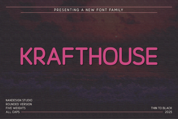 Krafthouse Rounded Font for Branding