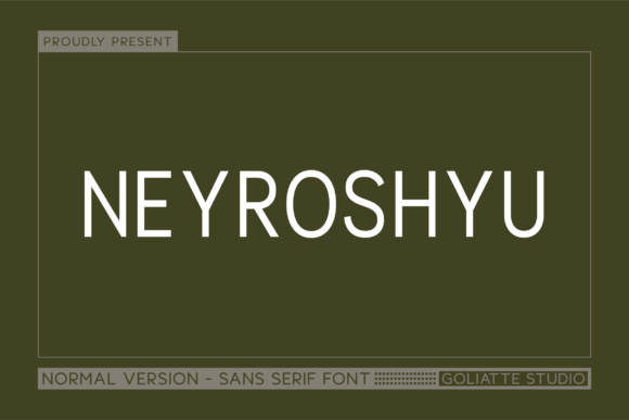 Neyroshyu: A Bold Sans Serif Typeface for Modern Brands