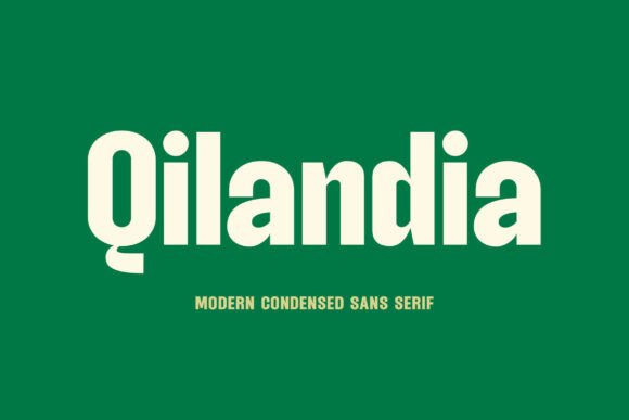 Qilandia Typeface for Bold Editorial Design