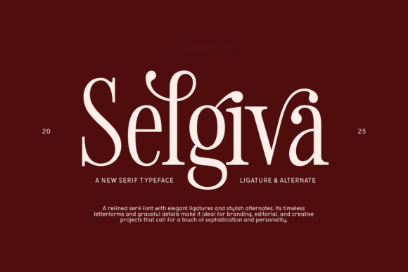 Selgiva: The Serif Font That Elevates Your Brand
