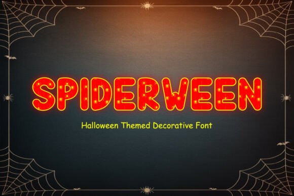 Spiderween: A Spooky Decorative Font for Makers