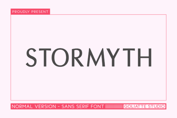 Stormyth: A Clean Typeface for Modern Brands