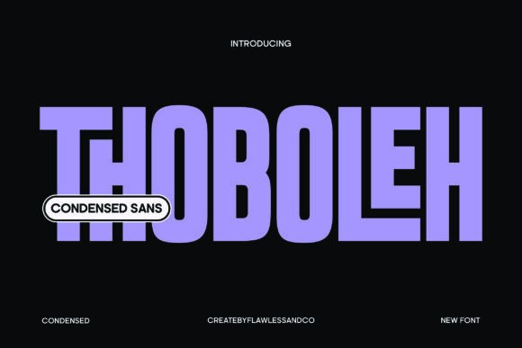 Thoboleh: The Bold Sans Serif Font for Clear Campaigns